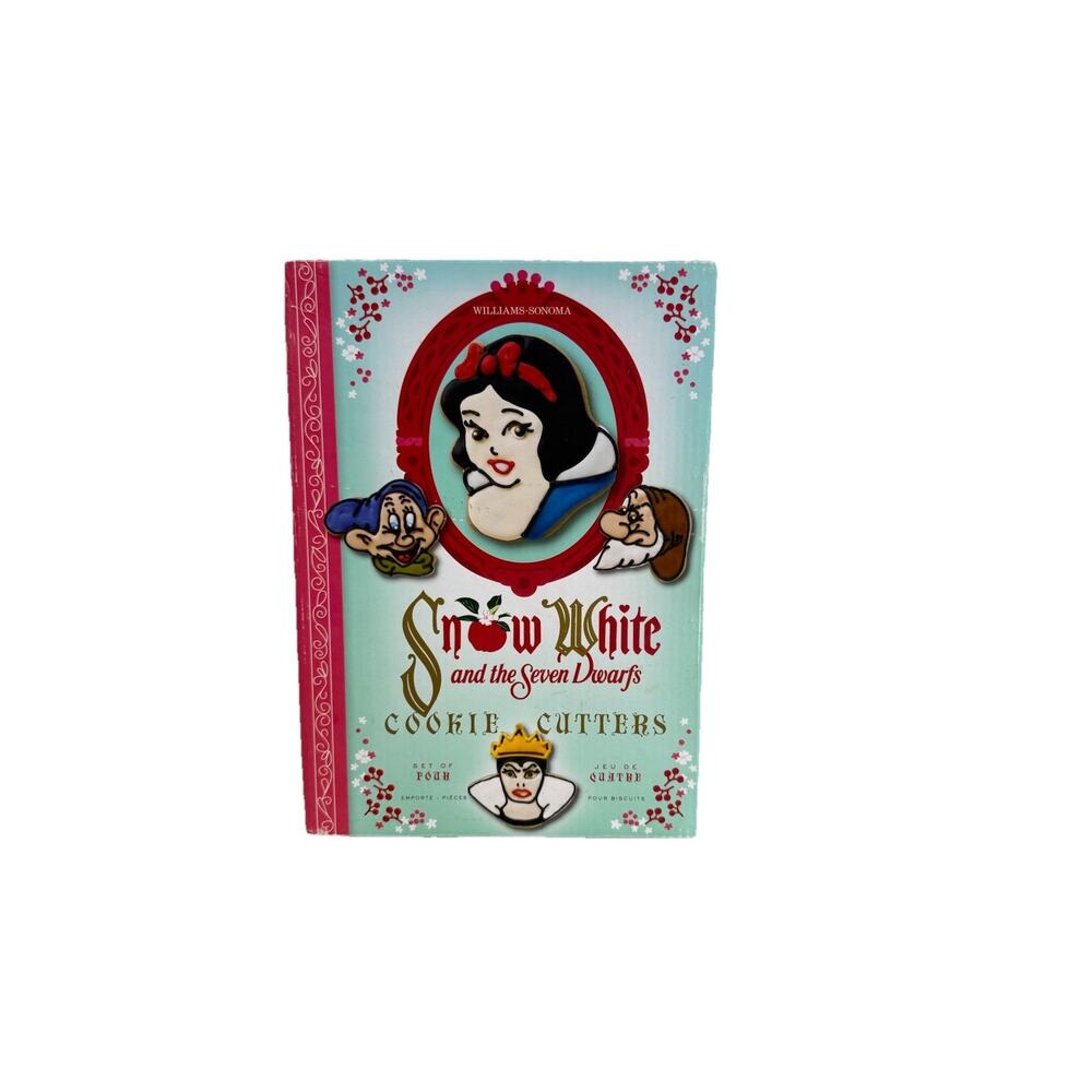 WILLIAM SONOMA Disney Snow White Wicked Queen Dopey Grumpy Dwarfs COOKIE CUTTER